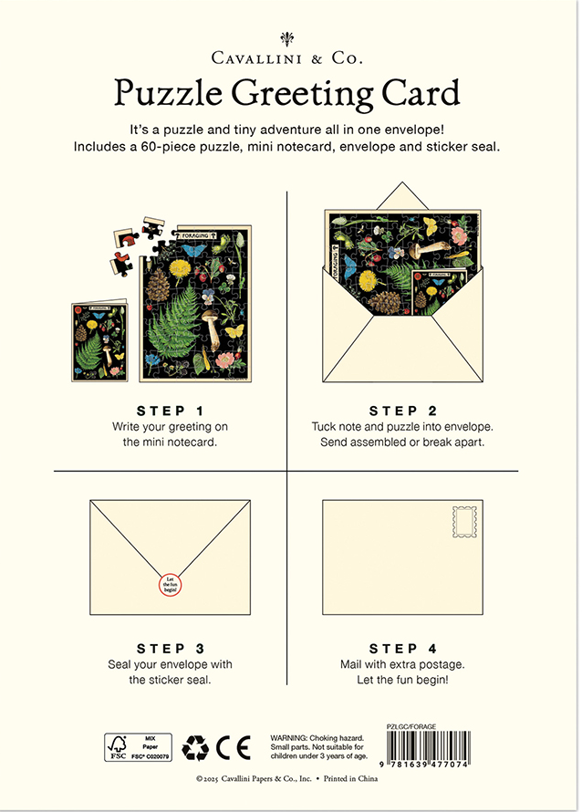 Foraging Puzzle Greeting Card