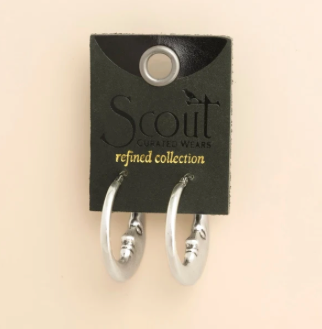 Moon Hoop-Icon Earring