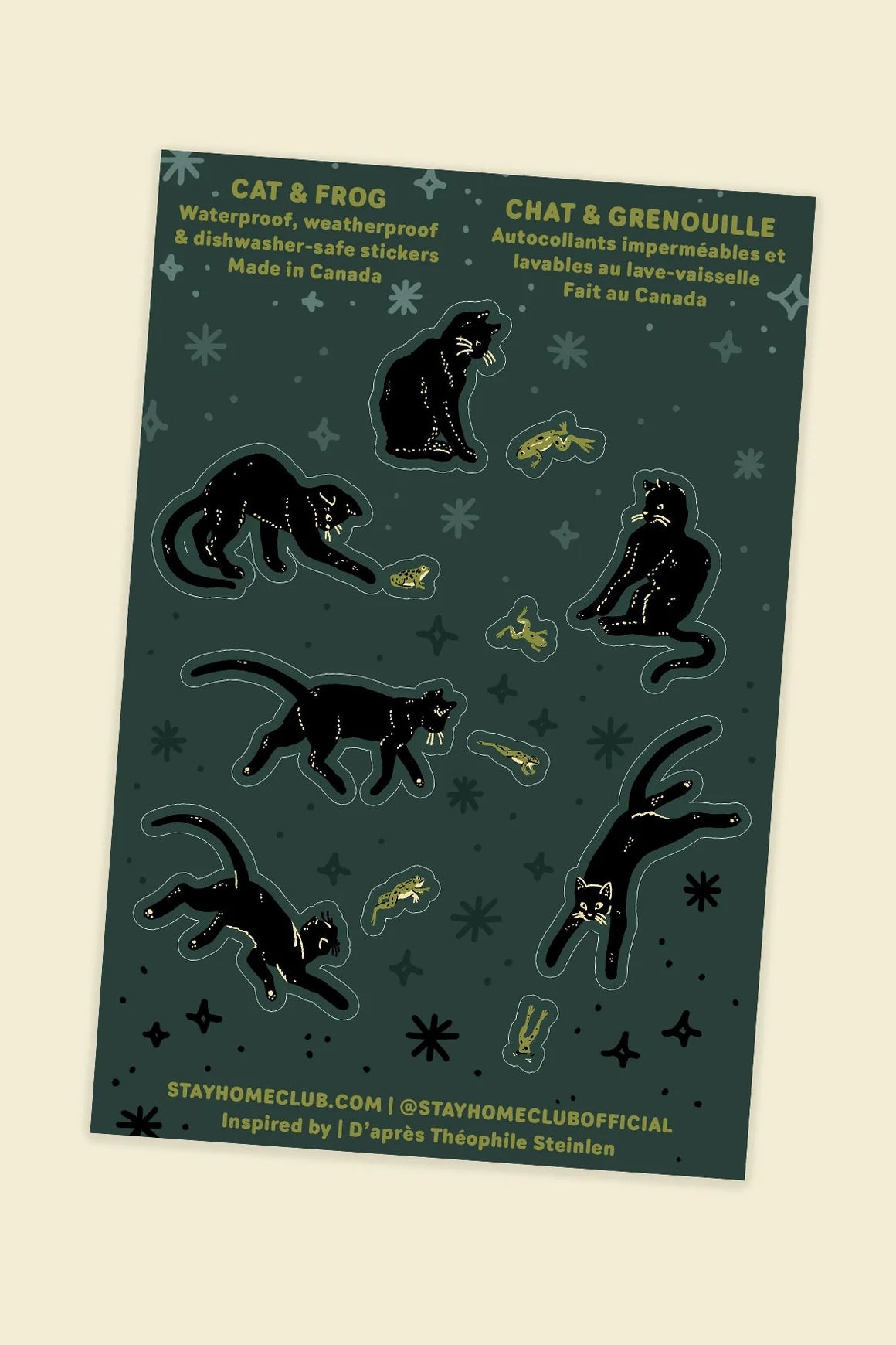 Cat + Frog Filler Sticker Sheet