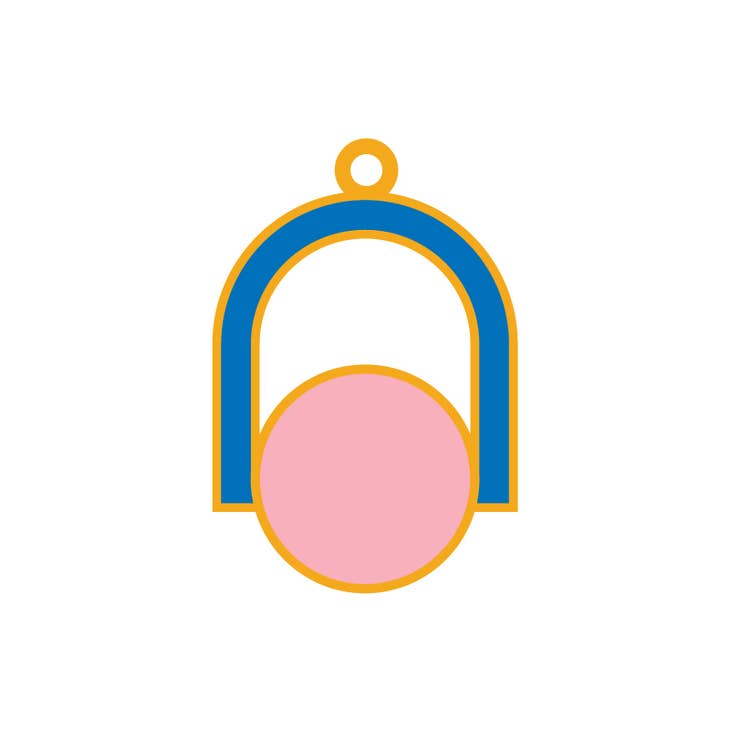 Circle Arch Drop Earrings