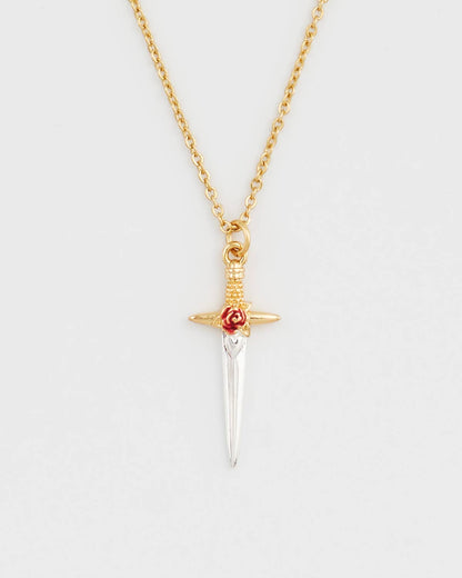 Rose Dagger Necklace