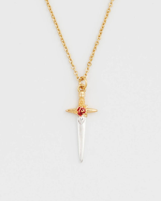 Rose Dagger Necklace