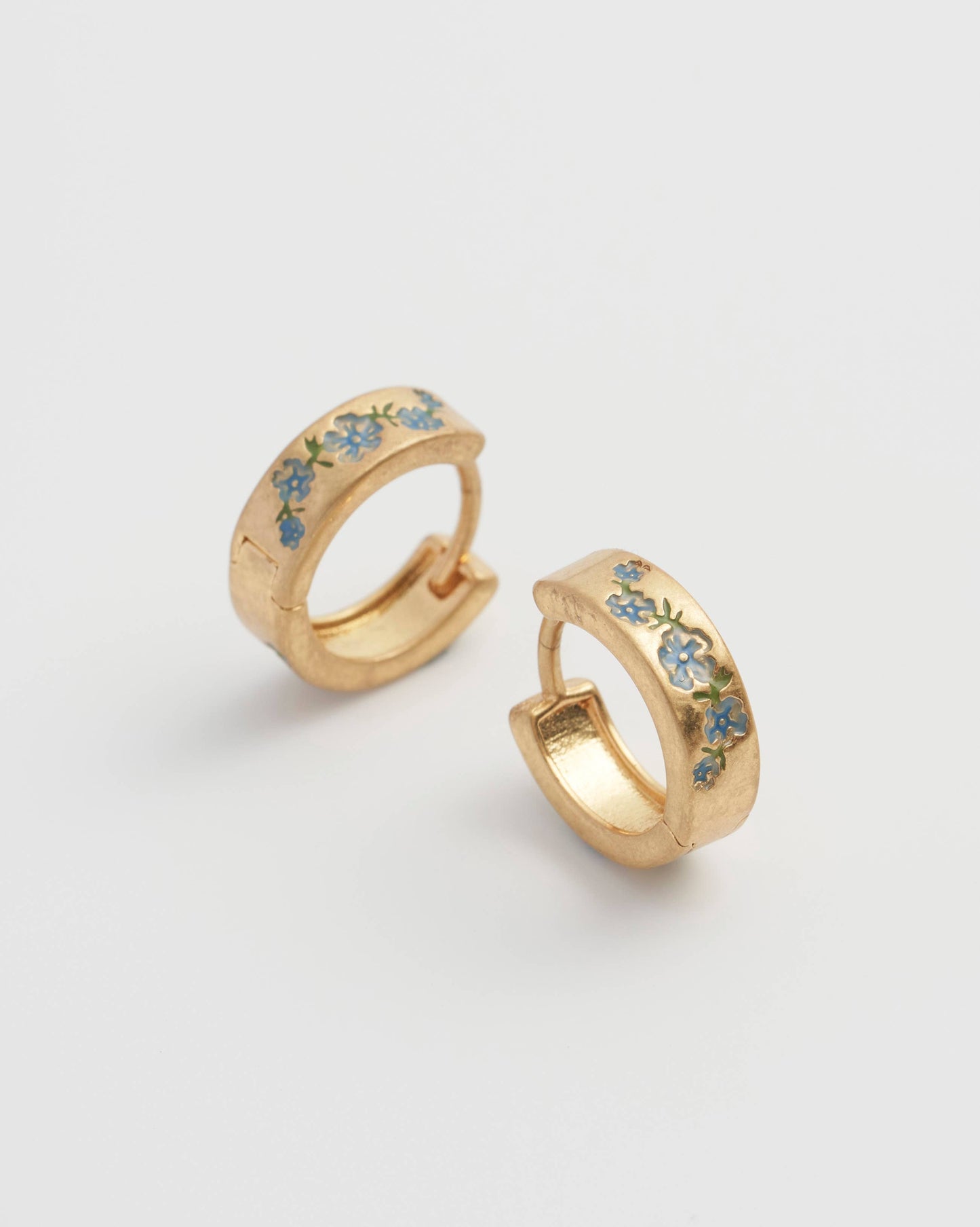 Forget-Me-Not Mini Hoops
