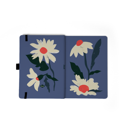 Daisy Stem Hardbound Layflat Notebook Journal