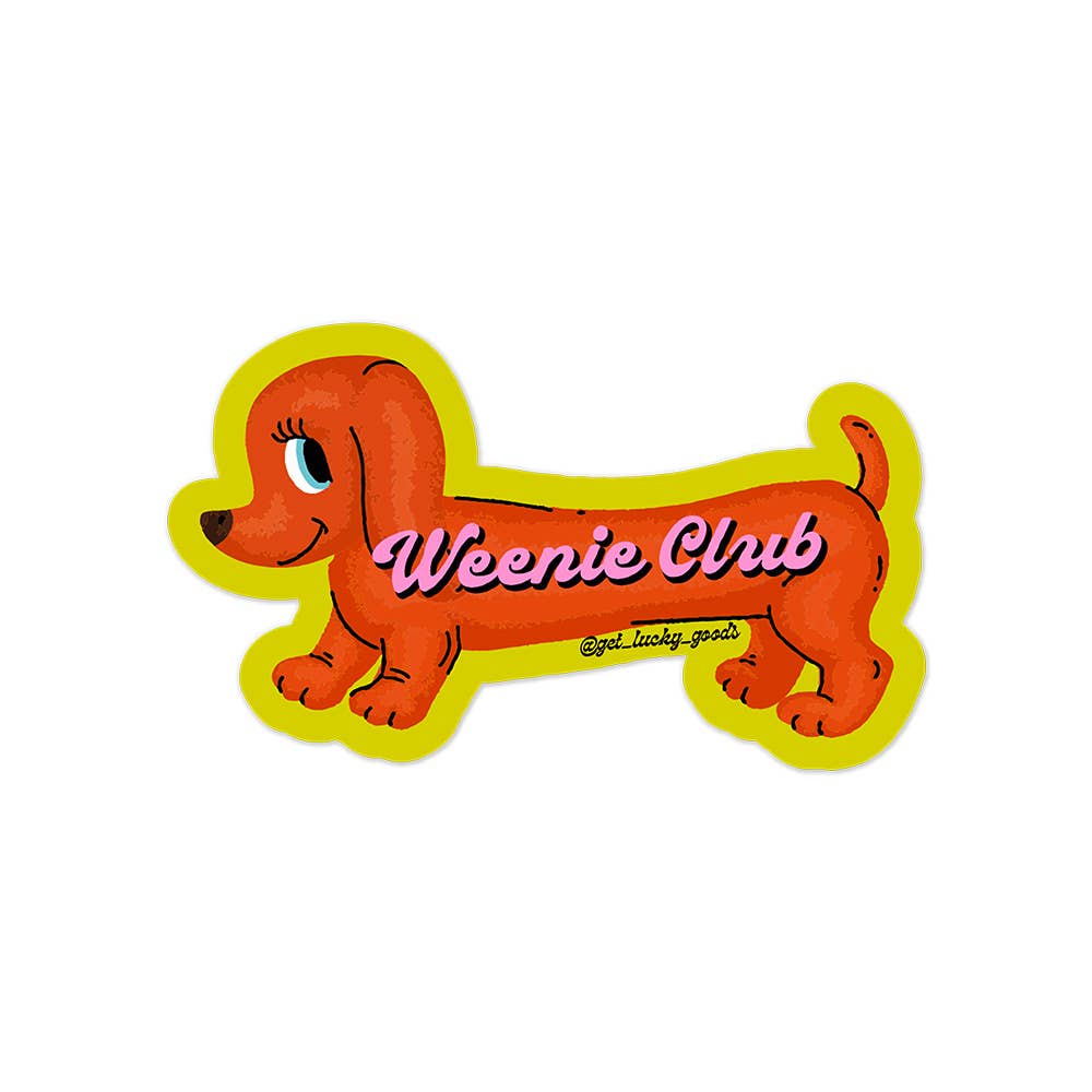 Weenie Club Sticker – Matte Vinyl Sticker