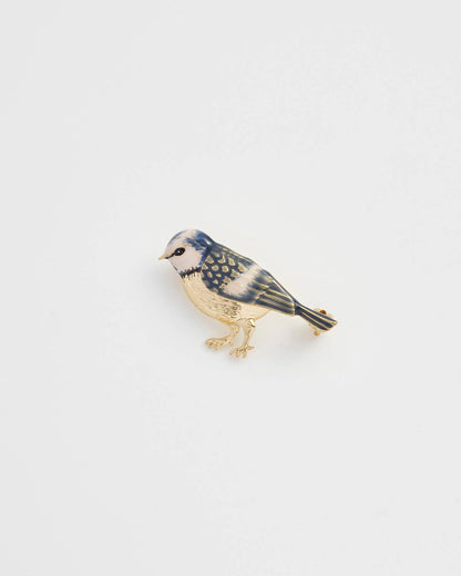 Enamel Blue Tit Brooch