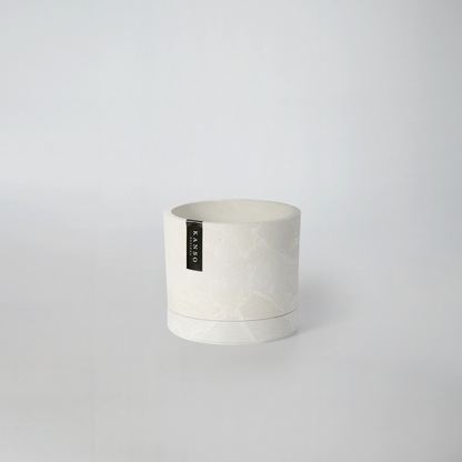 3.5" Mini Planter : White Stone