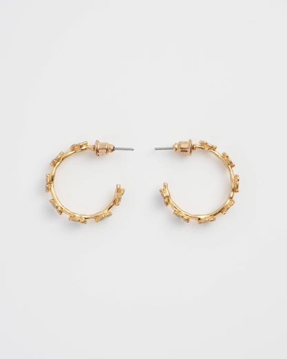 Forget-Me-Not Stud Hoops