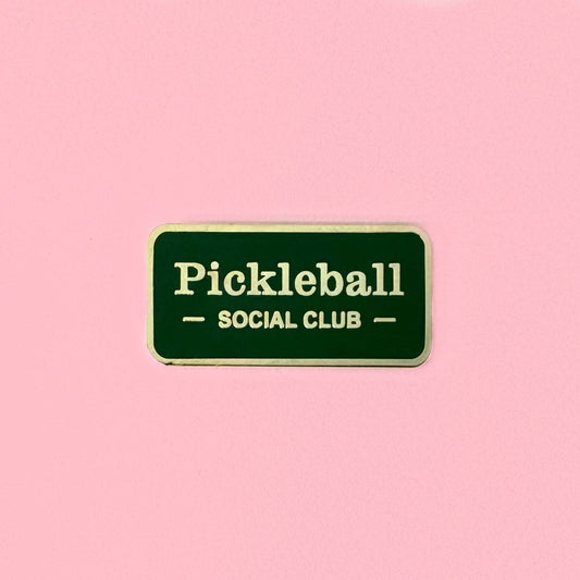 Pickleball Social Club Enamel Pin