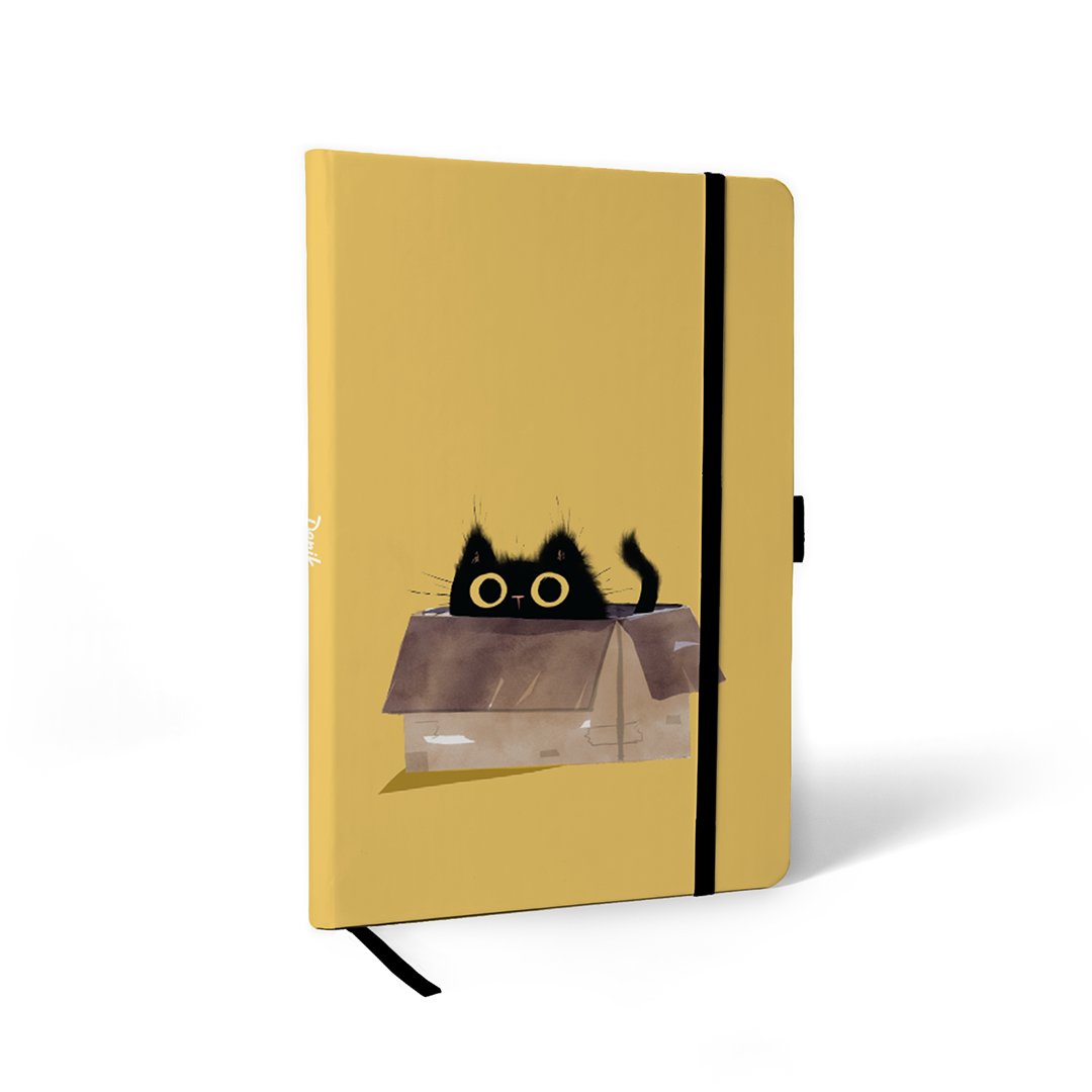 Black Cats Hardbound Layflat Notebook Journal