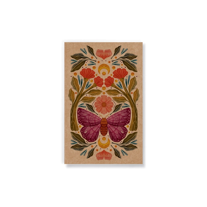 Purple Wings Kraft Notebook - Small