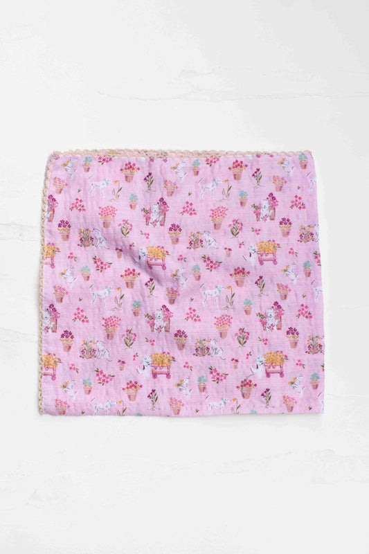 Floral Dog Print Scarf