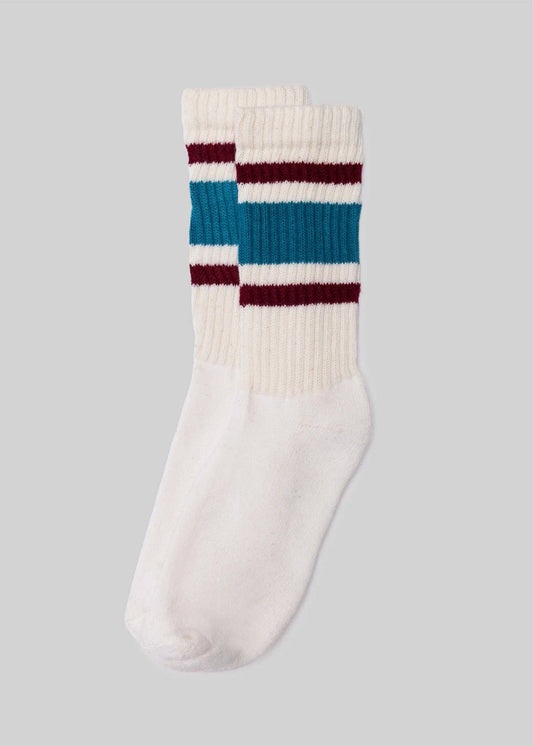 Teal + Berry - Retro Stripe Sock