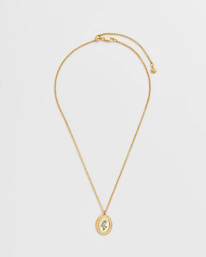 Forget Me Not Cameo Necklace