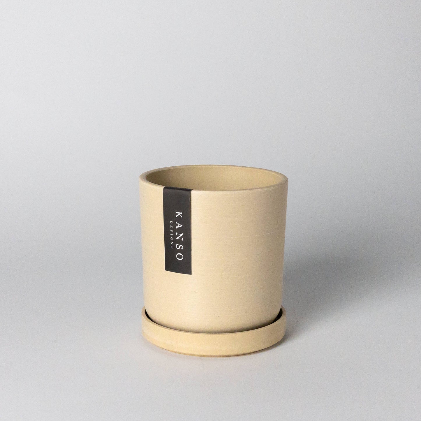 4" Signature Planters & Saucer : Tatami Sand