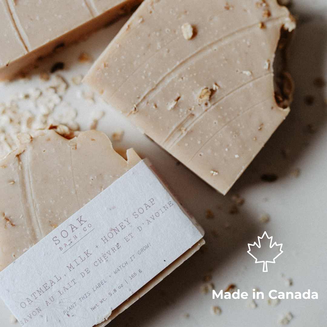 Oatmeal, Milk and Honey Soap Bar - #3 Bestseller - Made in Canada