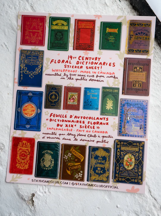 Floral Dictionaries Mega Sticker Sheet