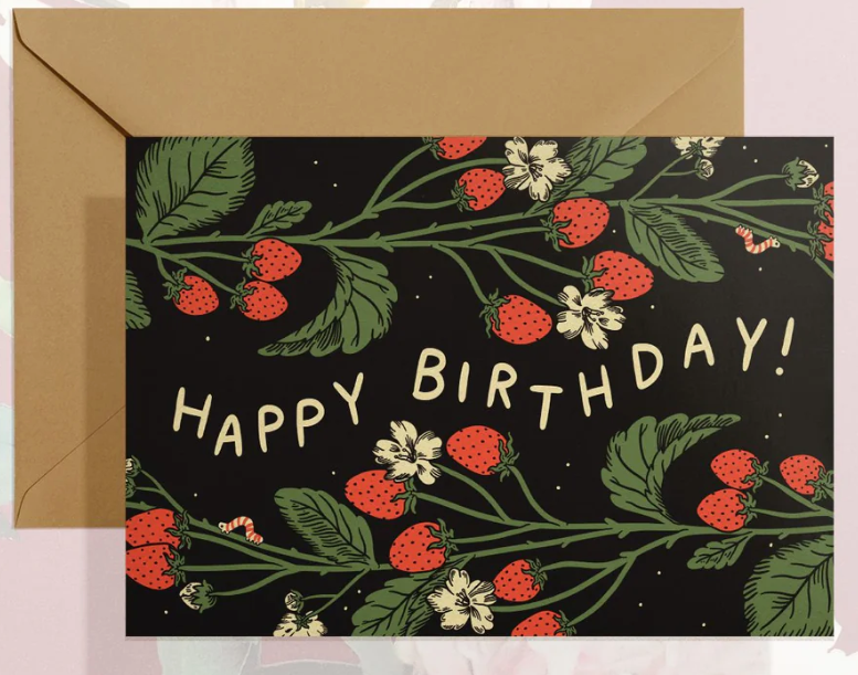 Happy Birthday (Strawberries) Card
