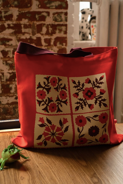 Four Blocks Flat Tote