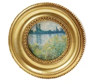 Mini Framed Art Magnets - Gold
