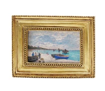 Mini Framed Art Magnets - Gold