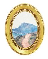 Mini Framed Art Magnets - Gold
