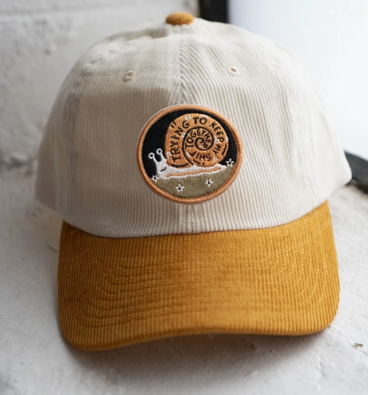 Trying Patched Two Tone Corduroy Hat