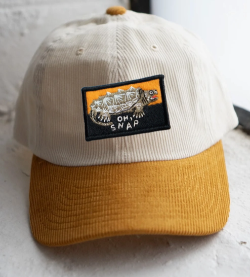 Oh Snap Patched Two Tone Corduroy Hat