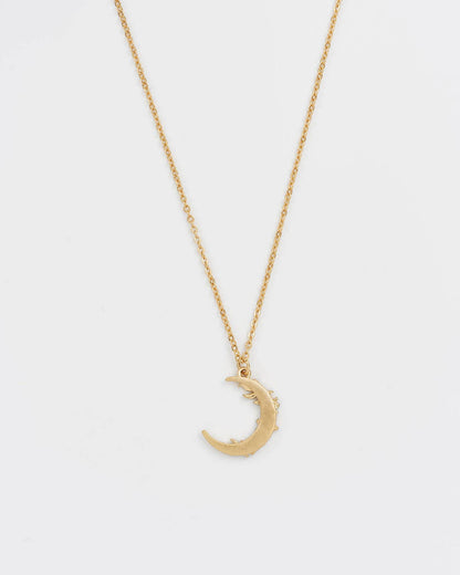 Nightshade Moon Gold Chain Necklace