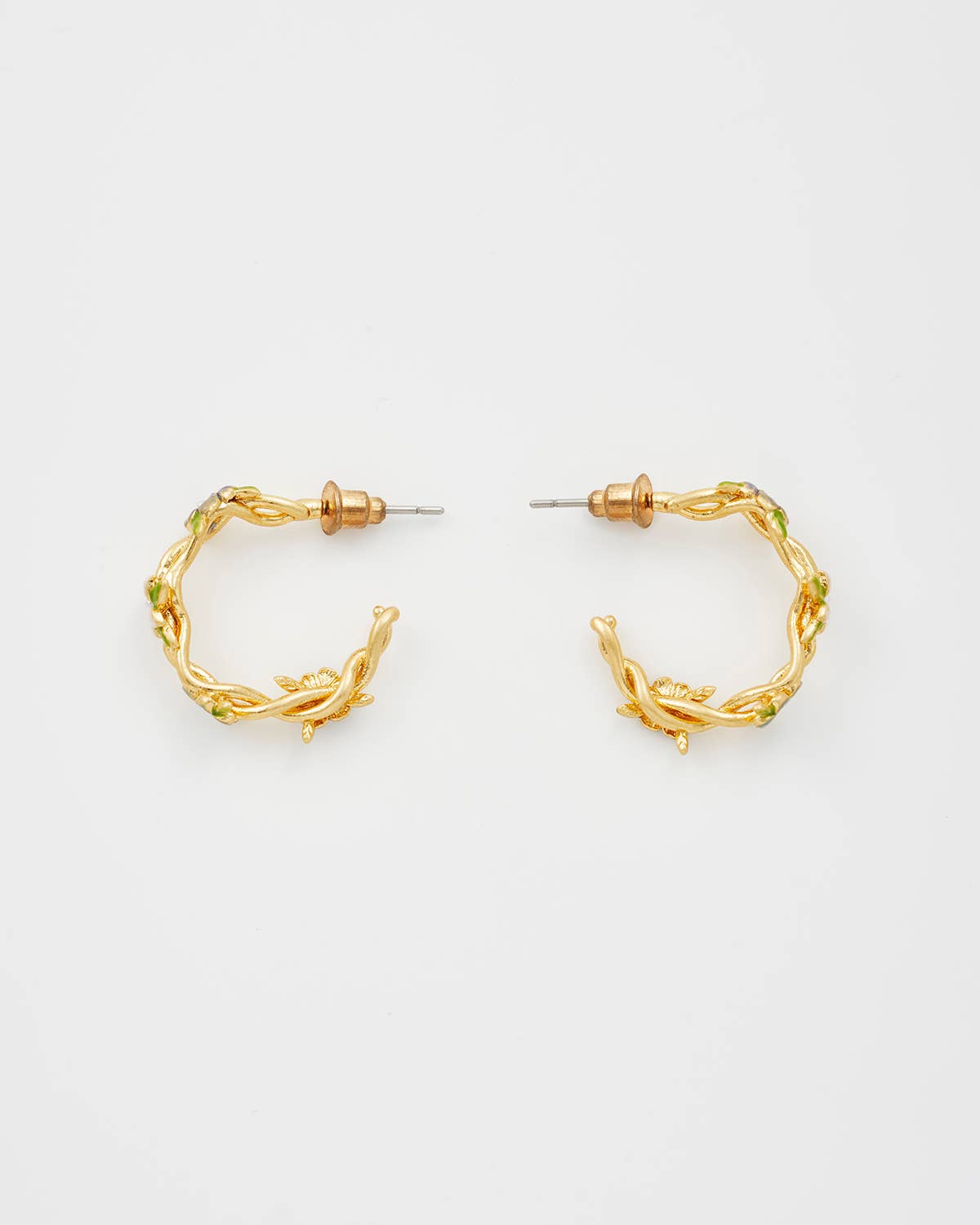 Wildflower Garden Hoop Earrings