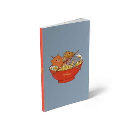 Ramen & Cats Soft-Touch Classic Layflat Notebook