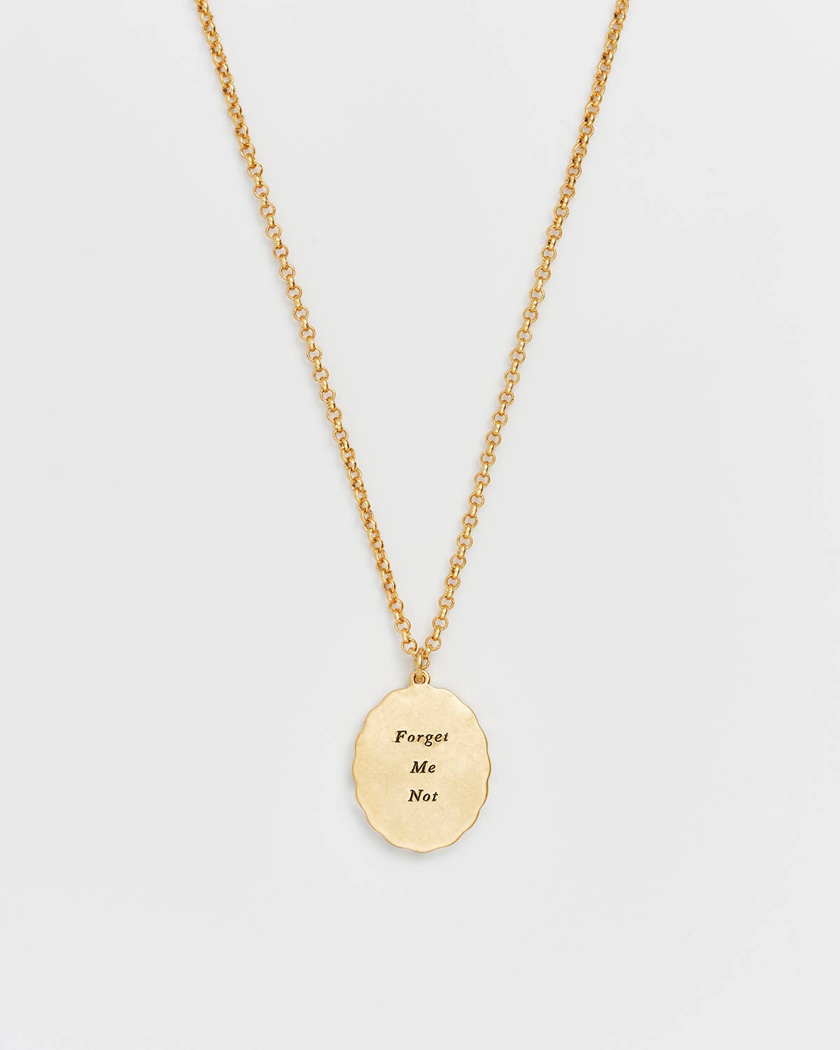 Forget Me Not Cameo Necklace