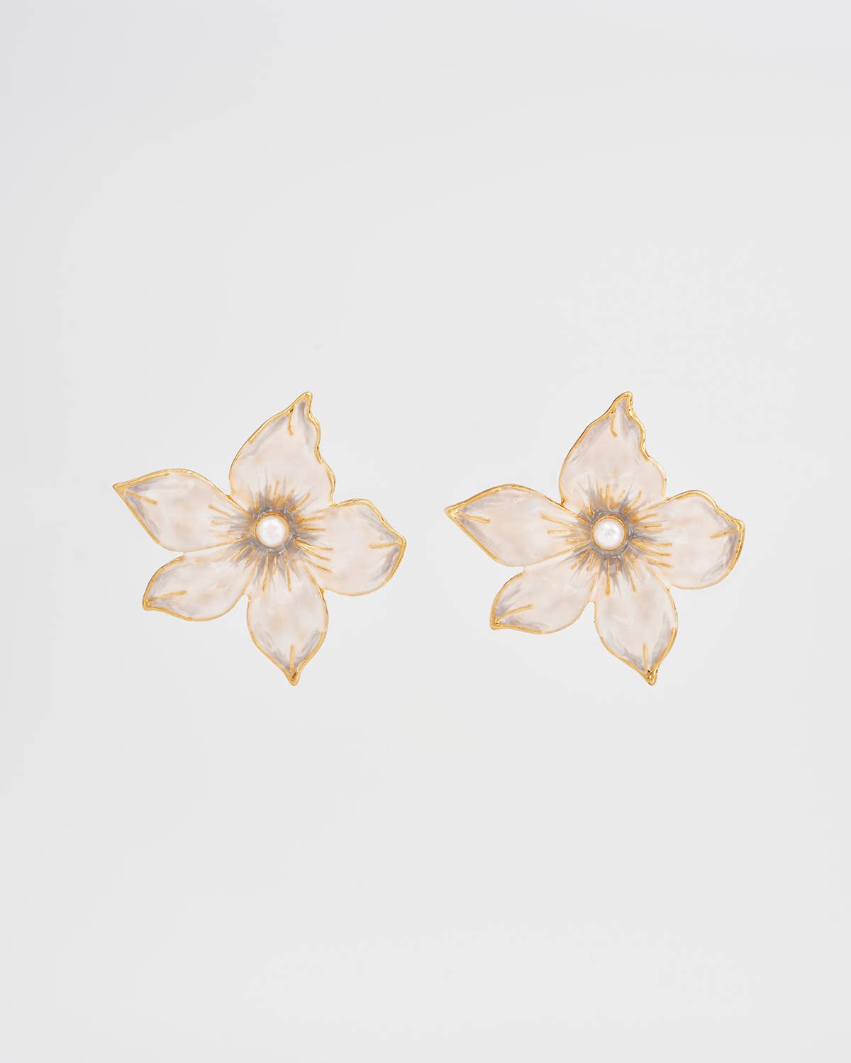 Jasmine Pearl Oversized Stud Earrings