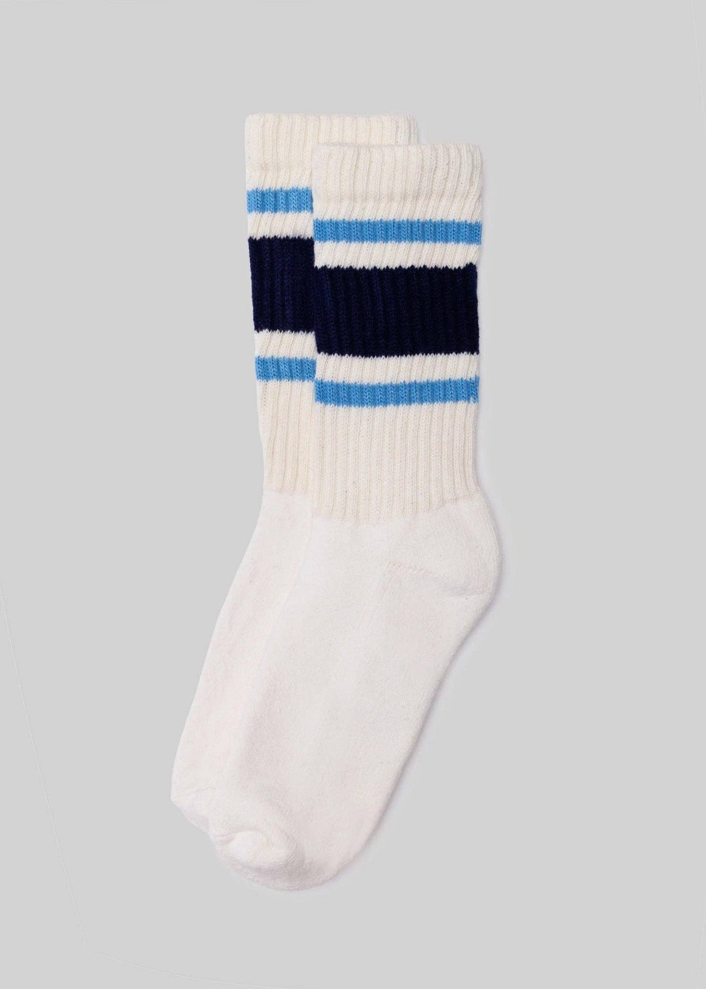 Navy + Blue - Retro Stripe Sock