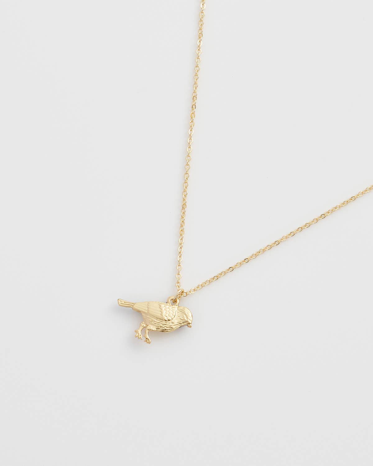 Enamel Blue Tit Short Necklace