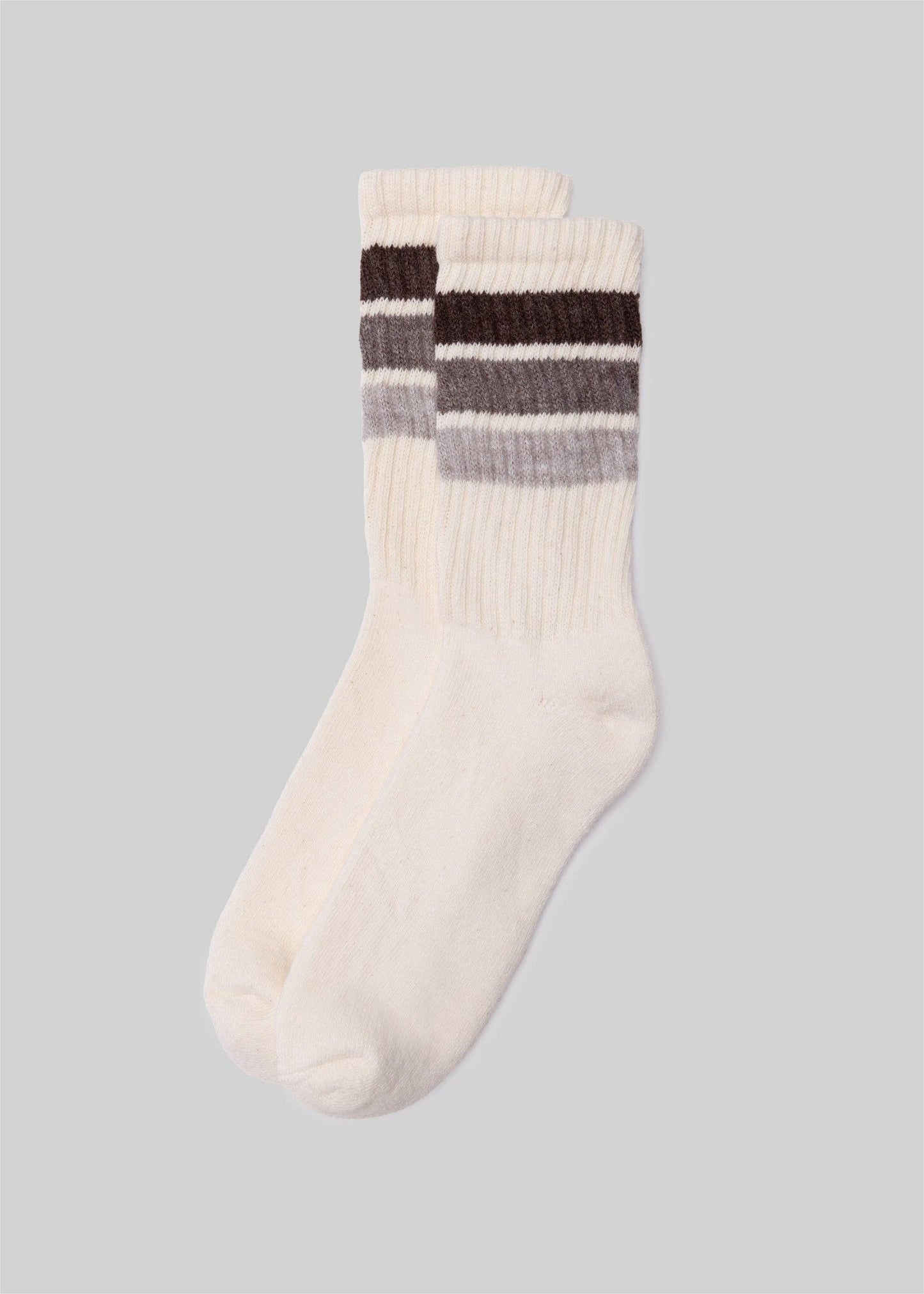 Brown - Retro Birthday Stripe Sock