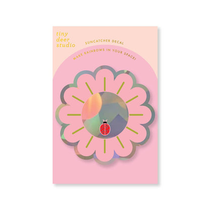 Ladybug Daisy - Sun Catcher Decal