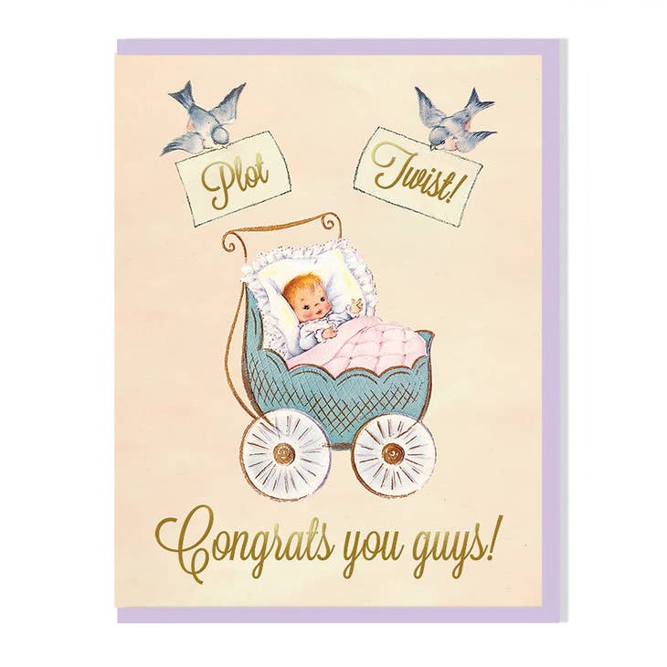 Plot Twist Baby Card