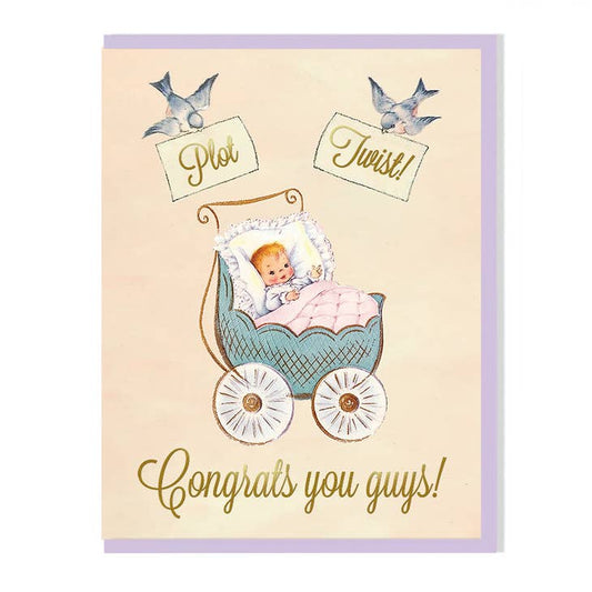 Plot Twist Baby Card