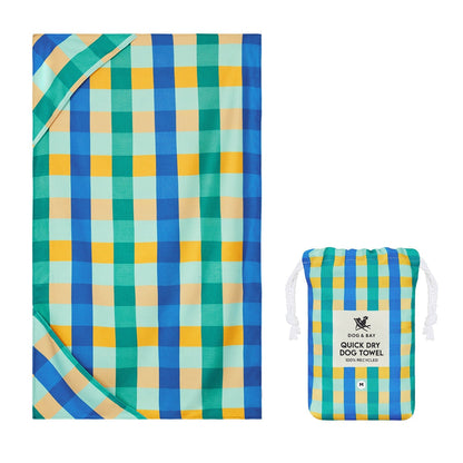 Puppy Plaid - Small/Medium Dog Towel