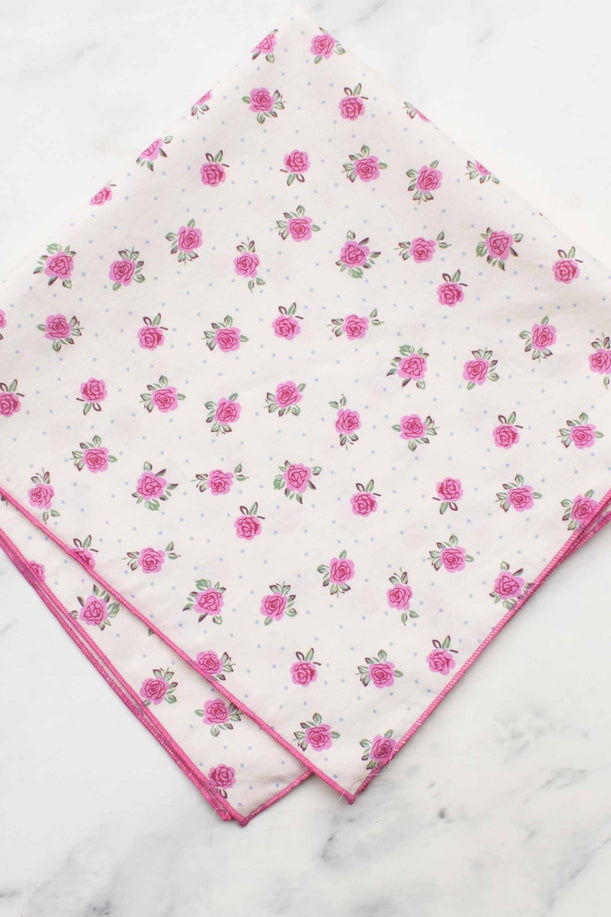 Vintage Rose Cotton Scarf