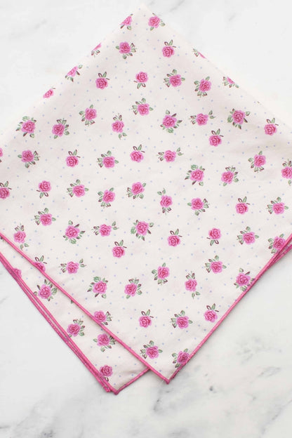 Vintage Rose Cotton Scarf
