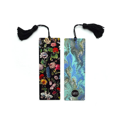 Botanical Marbled Tassel Bookmark