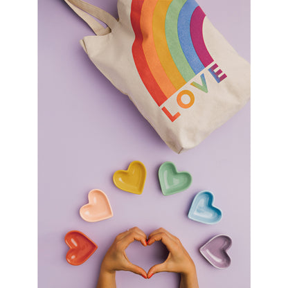 Pinch Bowls (Set/6) - Rainbow Hearts
