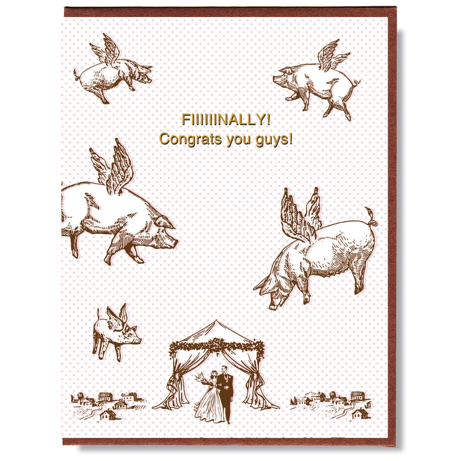 Congrats You Guys Wedding Card