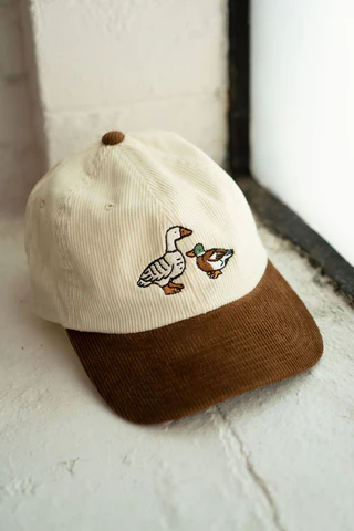 Fowl Two-Tone Corduroy Hat