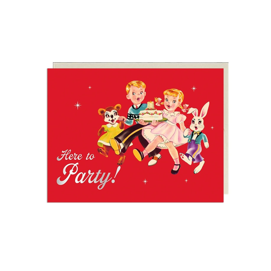Here To Party Birthday Card