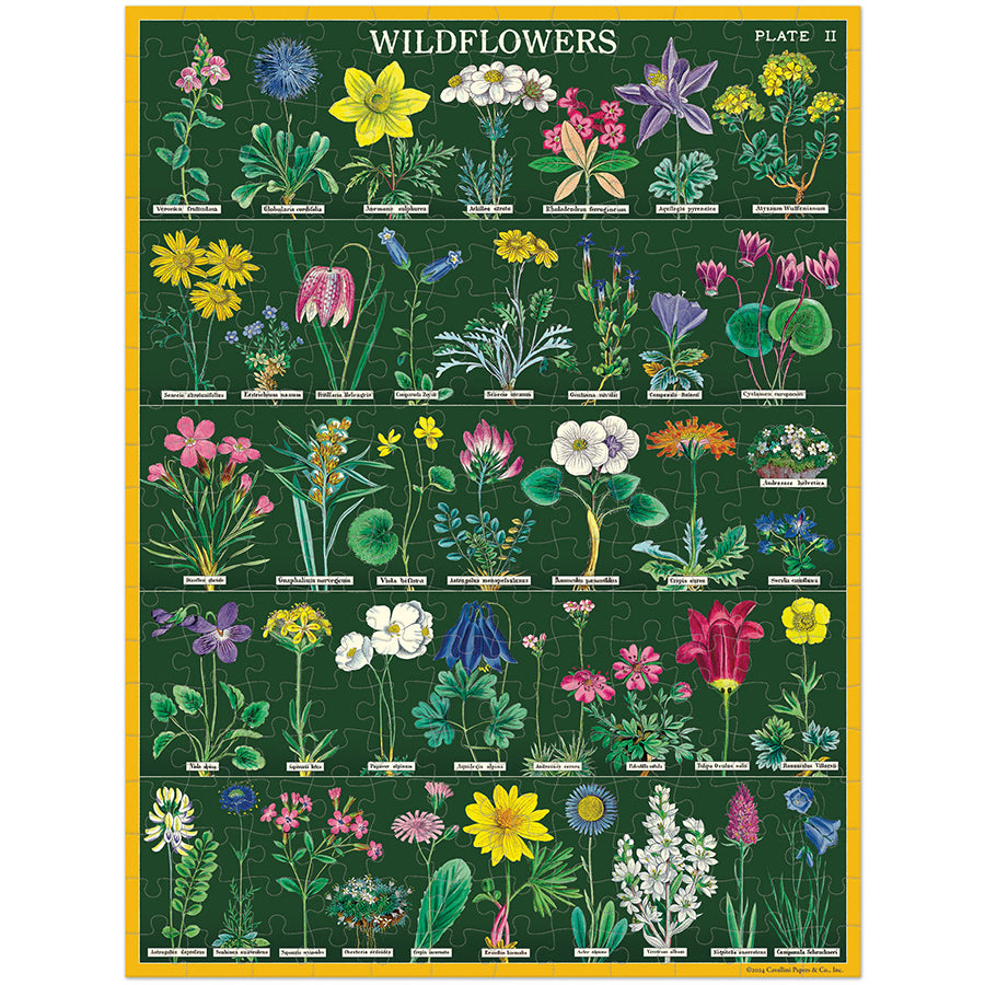 Vintage Wildflowers Mini Puzzle