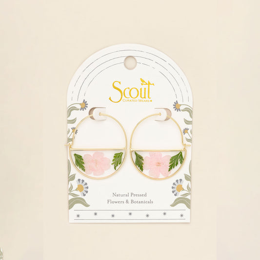Cherry Blossom Pressed Flower Hoop