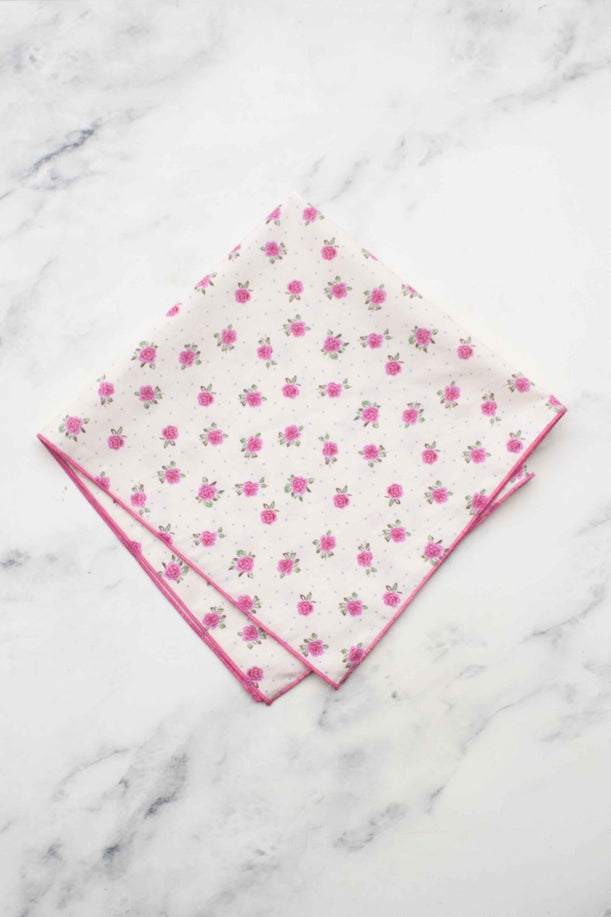 Vintage Rose Cotton Scarf